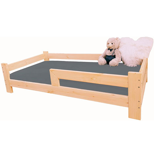 (140x70 cm) NeedSleep® cama infantil niño | 140x70 160 x80 180x90 | cama juvenil | cama bebe | barrera cama | montessori cama niña cama niño | cama de madera | camas individuales